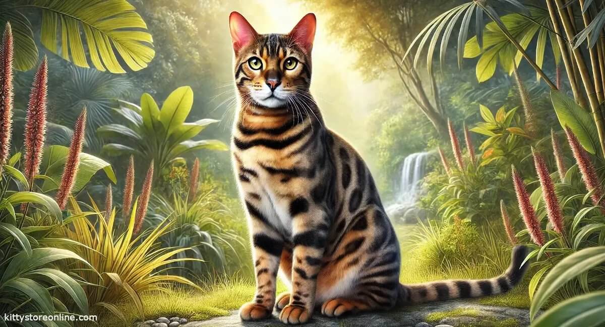 Cat breed bengal