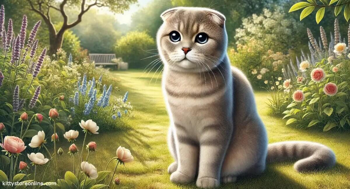 Cat breed scottish fold