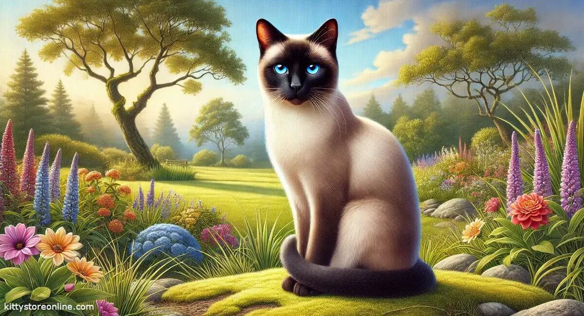 Cat breed siamese