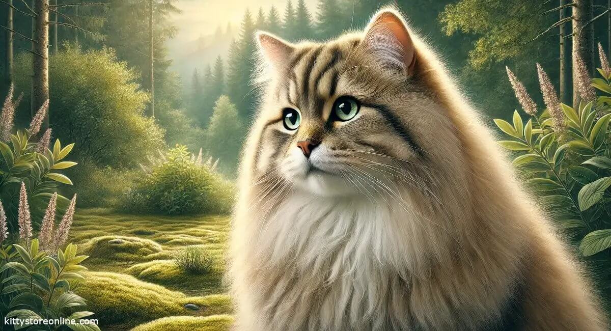 Cat breed siberian